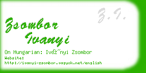 zsombor ivanyi business card